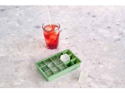 Ijsblokvorm Silicone Groen 15 Blokjes 18,3x11,5xh3,5cm