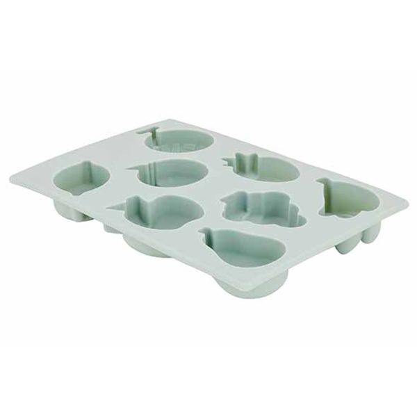 Ijsblokvorm Fruit Silicone Groen 14x9,5x1,5cm 