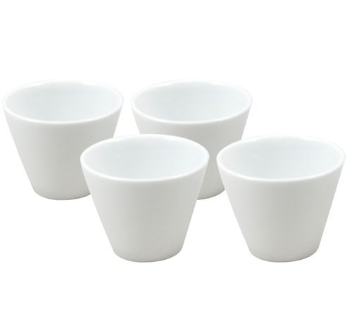 Pot Apero Blanc Rond D6xh5cm Set4 50ml   Cosy & Trendy