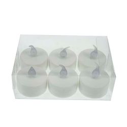 Cosy & Trendy Theelicht Set6 Led Wit In Pvc Box Incl.6 Cr2032 Batt 