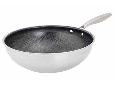 Hexapro Wok D28xh9cm Non-stick - Tous Feus Incl. Induction