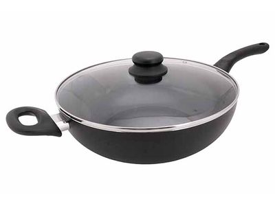 Essentials Wok D30cm Avec Couvercle Sans Pfas - Tous Feus Incl. Induction