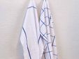 Koton Keukenhanddoek Set4 Wit/blauw 50x70cm