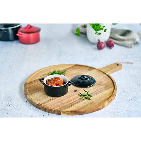 Black Ovenschotel Met Deksel 0,2l D10xh5 Cm Rond 