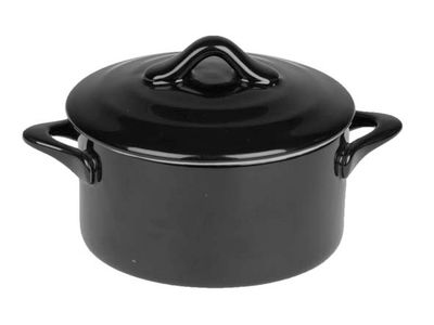 Black Ovenschotel Met Deksel 0,2l D10xh5 Cm Rond