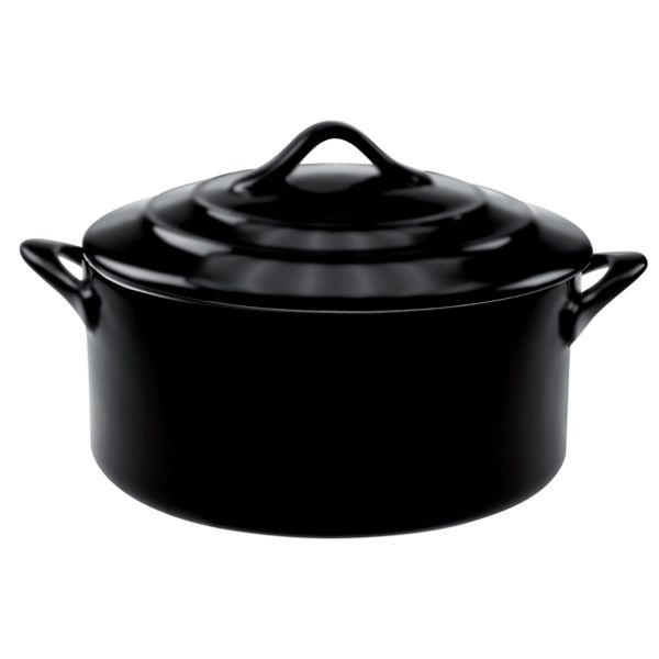 Black Mat Ovenschotel Met Deksel 0,2l D1 0xh5cm Rond 