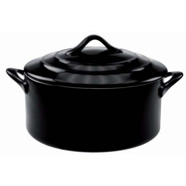 Black Mat Ovenschotel Met Deksel 0,2l D1 0xh5cm Rond 