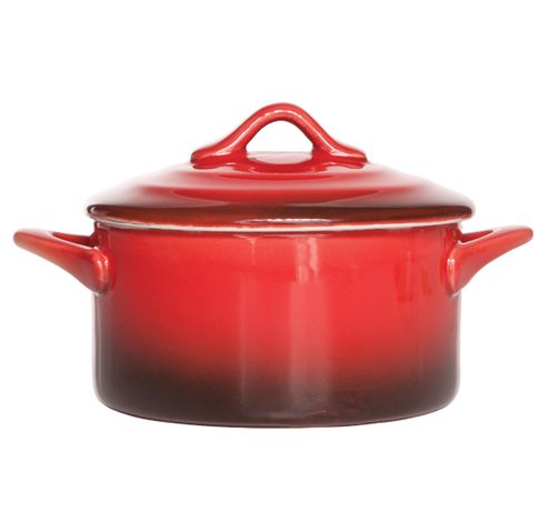 Red Ovenschotel Met Deksel 0,2l D10xh5cm Rond  Cosy & Trendy