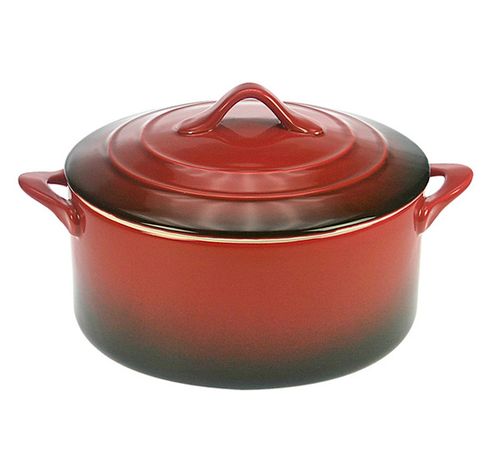 Red Ovenschotel Met Deksel 0,2l D10xh5cm Rond  Cosy & Trendy