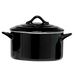 Black Ovenschotel Met Deksel 0,5l D12,5x H7cm Rond 