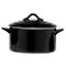 Black Ovenschotel Met Deksel 0,5l D12,5x H7cm Rond 