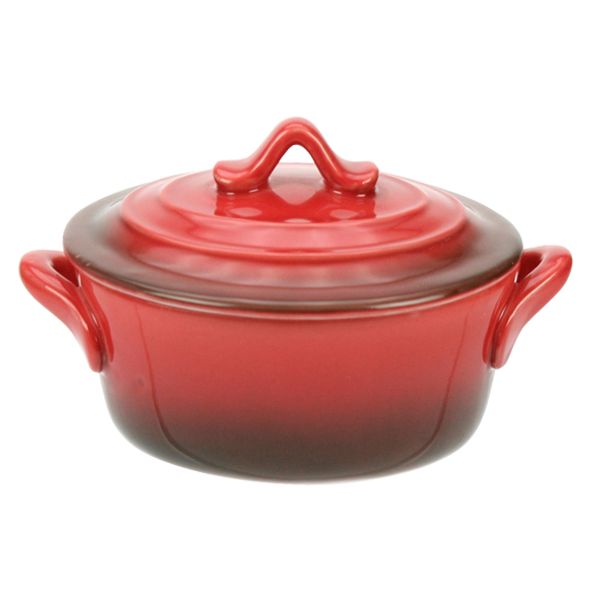 Cosy & Trendy Red Ovenschotel Met Deksel 0,5l D12,5xh7 Cm Rond