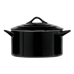 Black Ovenschotel Met Deksel 1l D17xh8cm Rond 