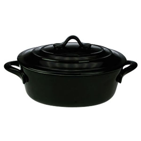 Black Ovenschotel Met Deksel 0,25l 13x1 0xh5cm Ovaal 