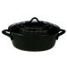 Black Ovenschotel Met Deksel 0,25l 13x1 0xh5cm Ovaal 