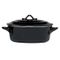 Black Ovenschotel Met Deksel 0,5l D16,5x 13xh6cm Ovaal 