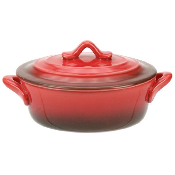 Red Ovenschotel Met Deksel 0,25l 13x10xh 5cm Ovaal 