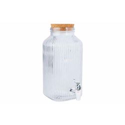 Point-Virgule fles uit gerecycleerd glas met kurkdop riviergroen 500ml