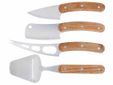 Aspen Kaasmessenset 4pcs Handvat Uit Acacia