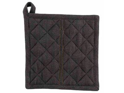 D'nim Pannenlap Zwart Vierkant 20x20xh,7cm