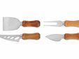Aspen Kaasmessenset Mini 4pcs Handvat Uit Acacia
