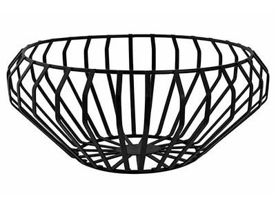 Fruitmand Draadwerk Zwart D28xh11,5cm