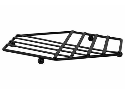 Potstaantje Draadwerk Zwart Zeshoek - 20,5x18xh1,5cm