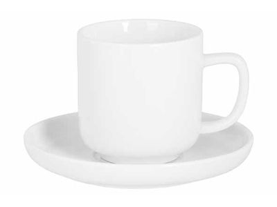 Moon White Espresso Tas 90ml En Onder Tas D10,5cm