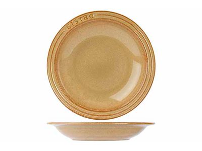 Bistro Mustard Yellow Diep Bord D26cm 