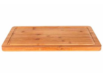 Selva Snijplank 43x26xh1,9cm Met Sapgeul - Bamboe