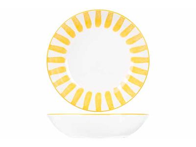 Cabana Diep Bord D20cm Geel 