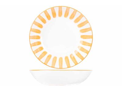 Cabana Diep Bord D20cm Oranje 