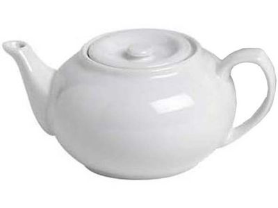 Theepot Wit 750ml 21xh9,5cm Porselein 
