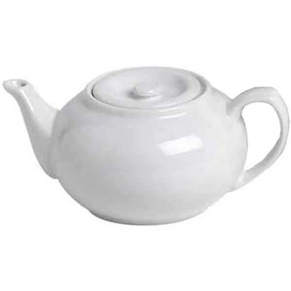 Theepot Wit 750ml 21xh9,5cm Porselein  