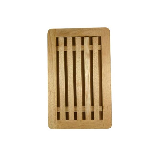 Broodsnijplank Met Opvangbakje 38,5x24,2 X2cm Rubberwood 