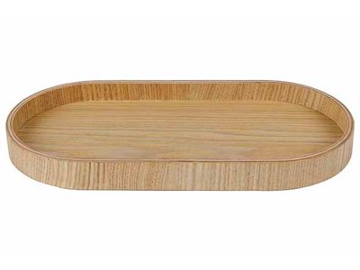 Aurä Serveerplank Ovaal 23x11,3xh2cm Natuur