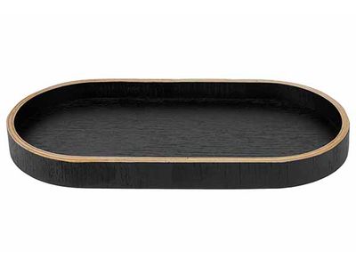 Aurä Serveerplank Ovaal Zwart 23x11,3x H2cm