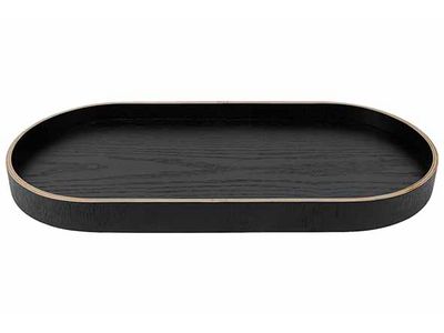 Aurä Serveerplank Ovaal Zwart 40x19,9x H3cm