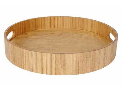 Aurä Dienblad D30xh5cm Natuur 