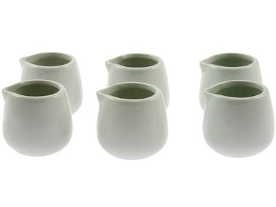 Melkpotje Set6 5x4cm 5cl Porselein 