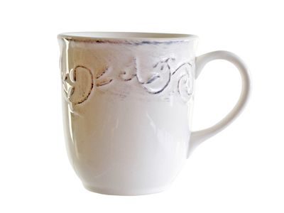 Feston Vine Cream Beker 35cl D9xh10cm Met Patine