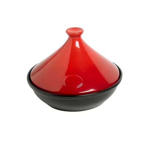 RED TAJINE TWEE TINTEN ROOD-BODEM MAT ZW  Cosy & Trendy