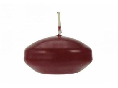 Drijfkaarsen Set 10  Bordeaux 