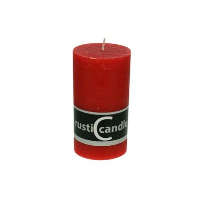 Cylinderkaars Rustic 70/130 Rood   Cosy & Trendy