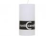 Cylinderkaars Rustic 70/130 Wit 