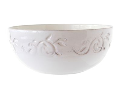 Feston Vine Cream Saladier 2l D22cm Met Patine