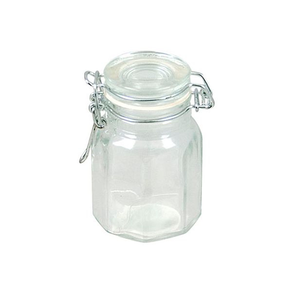 Octo Pot Met Clip 10cl D4,5xh8cm Glas  