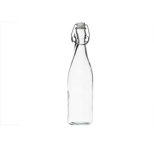 Fles Met Stop Stop  0,53l D6,5xh27cm Rond Glas  Cosy & Trendy