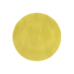 Placemat Rond Geel D36cm  