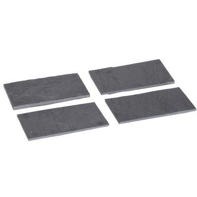 Leisteen Bord Set4 15x8,5xh0,4cm   Cosy & Trendy